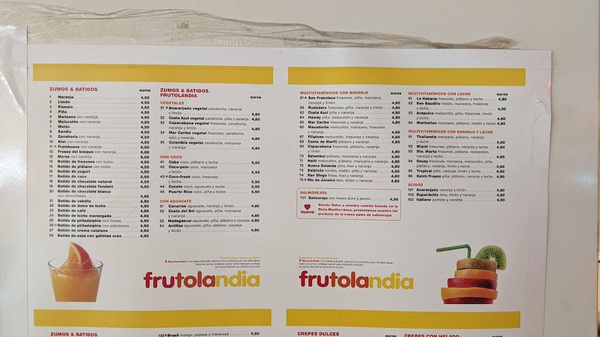 Frutolandia León XIII Photo Menu 10
