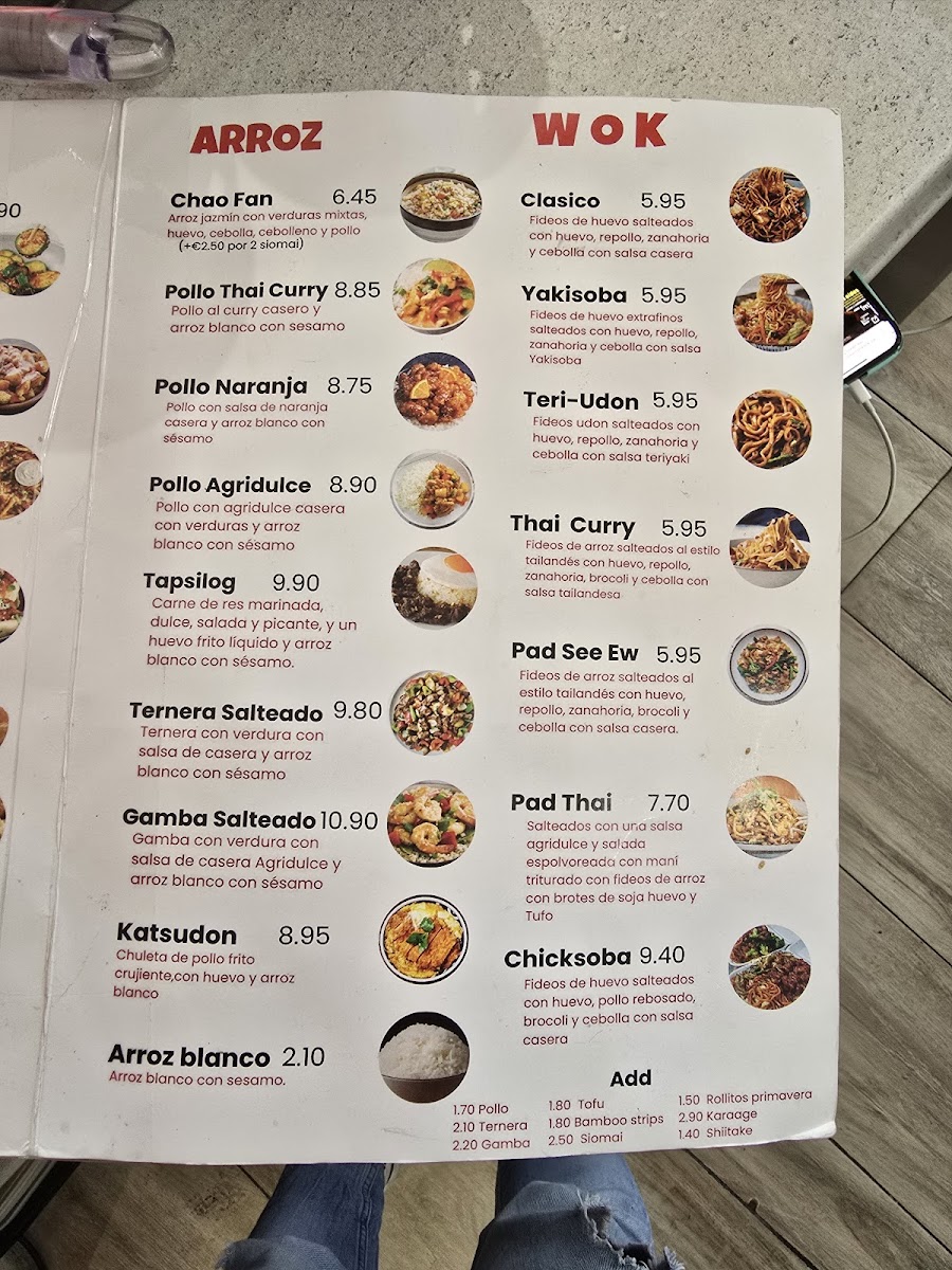 Chick Wok Asian Street Food Photo Menu 1