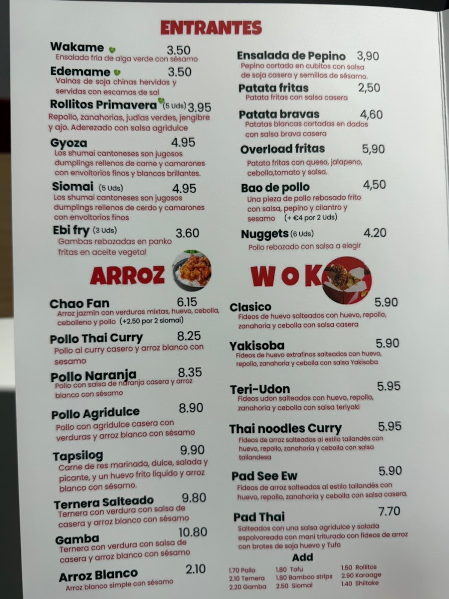 Chick Wok Asian Street Food Photo Menu 3