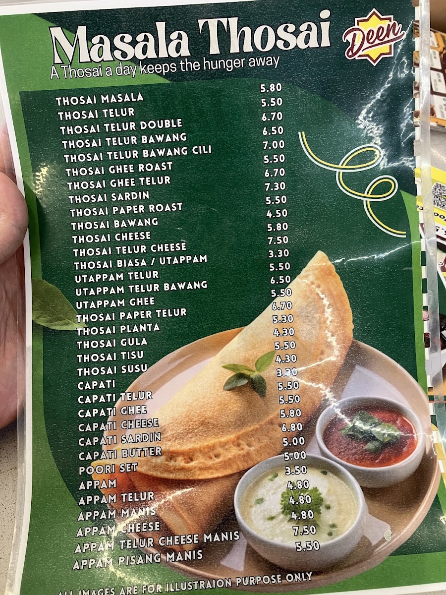Nasi Kandar Deen Bistro Photo Menu 1