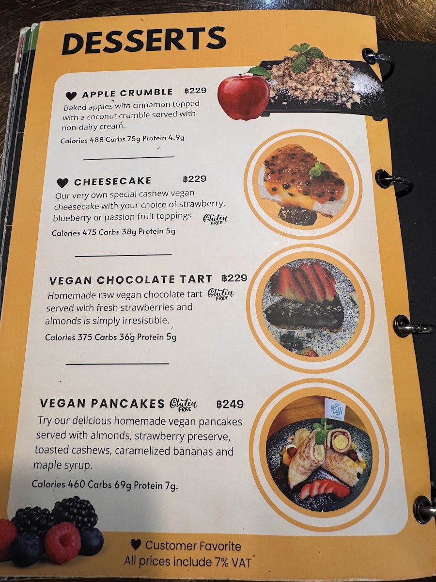 The Vegan Table Photo Menu 2