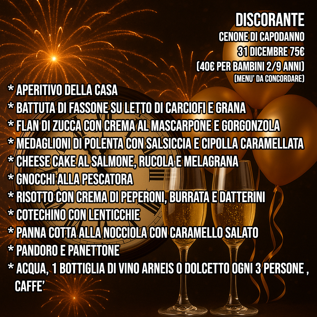 Il Discorante Photo Menu 1