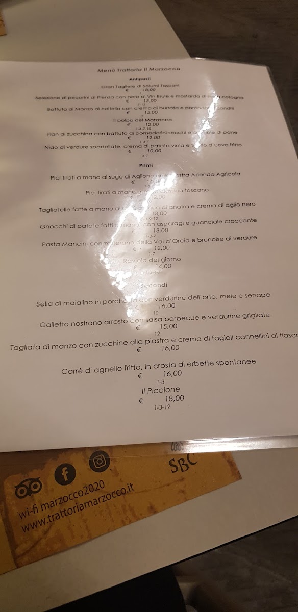 Antica Trattoria Il Marzocco Photo Menu 10