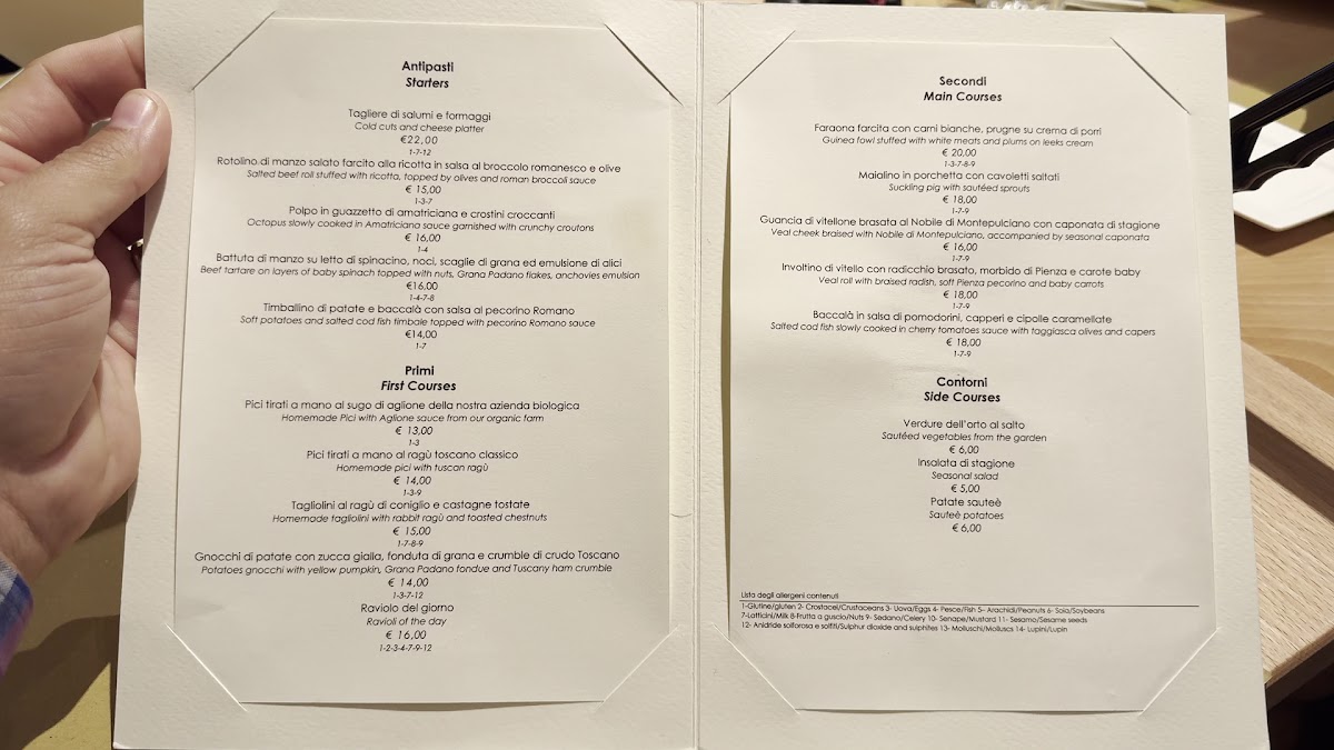 Antica Trattoria Il Marzocco Photo Menu 4
