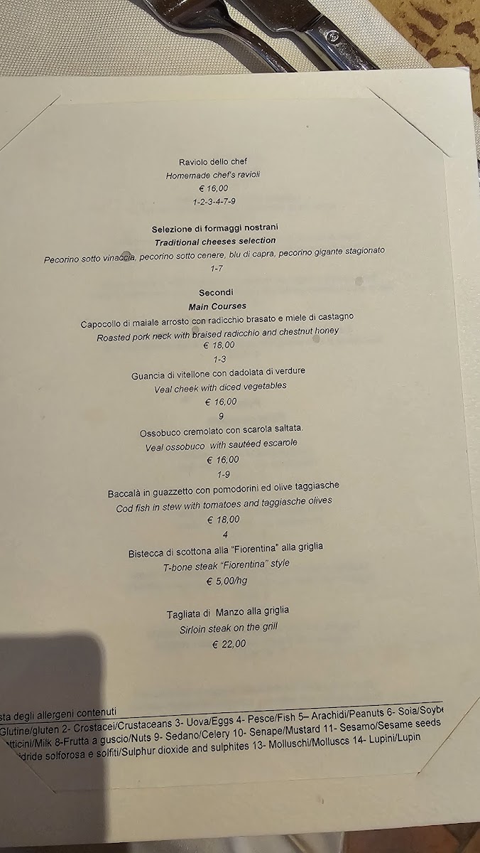 Antica Trattoria Il Marzocco Photo Menu 7
