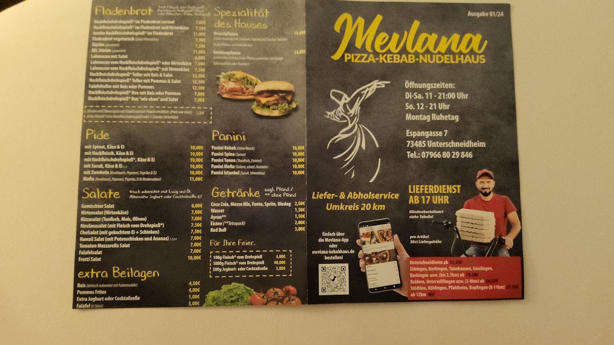 Mevlana Kebabhaus Photo Menu 2