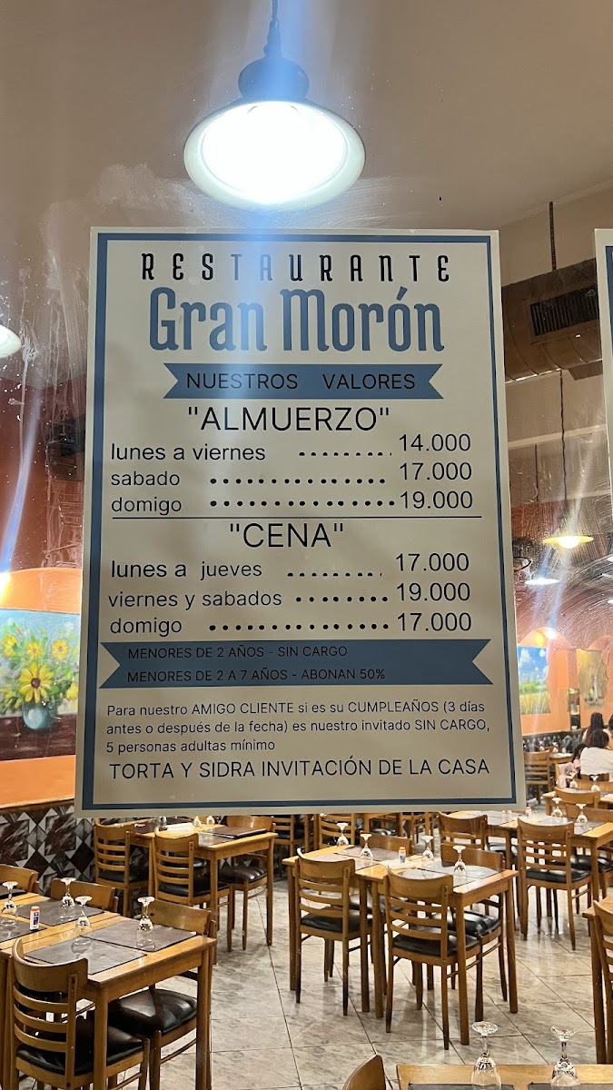 Restaurant Gran Morón Photo Menu 2