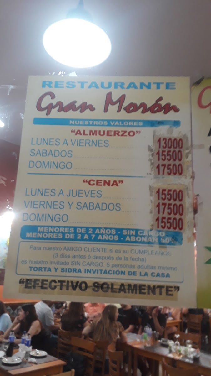 Restaurant Gran Morón Photo Menu 9