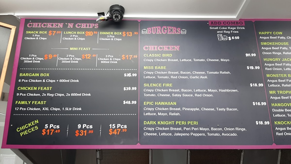 Burger Bonanza Photo Menu 2