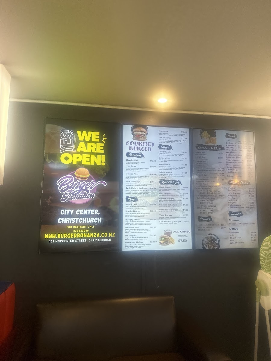 Burger Bonanza Photo Menu 3