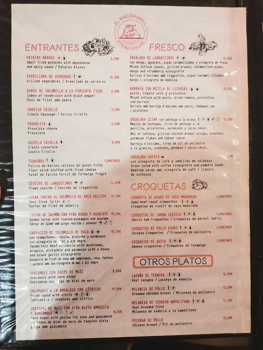 El Rincón Steak house Photo Menu 3