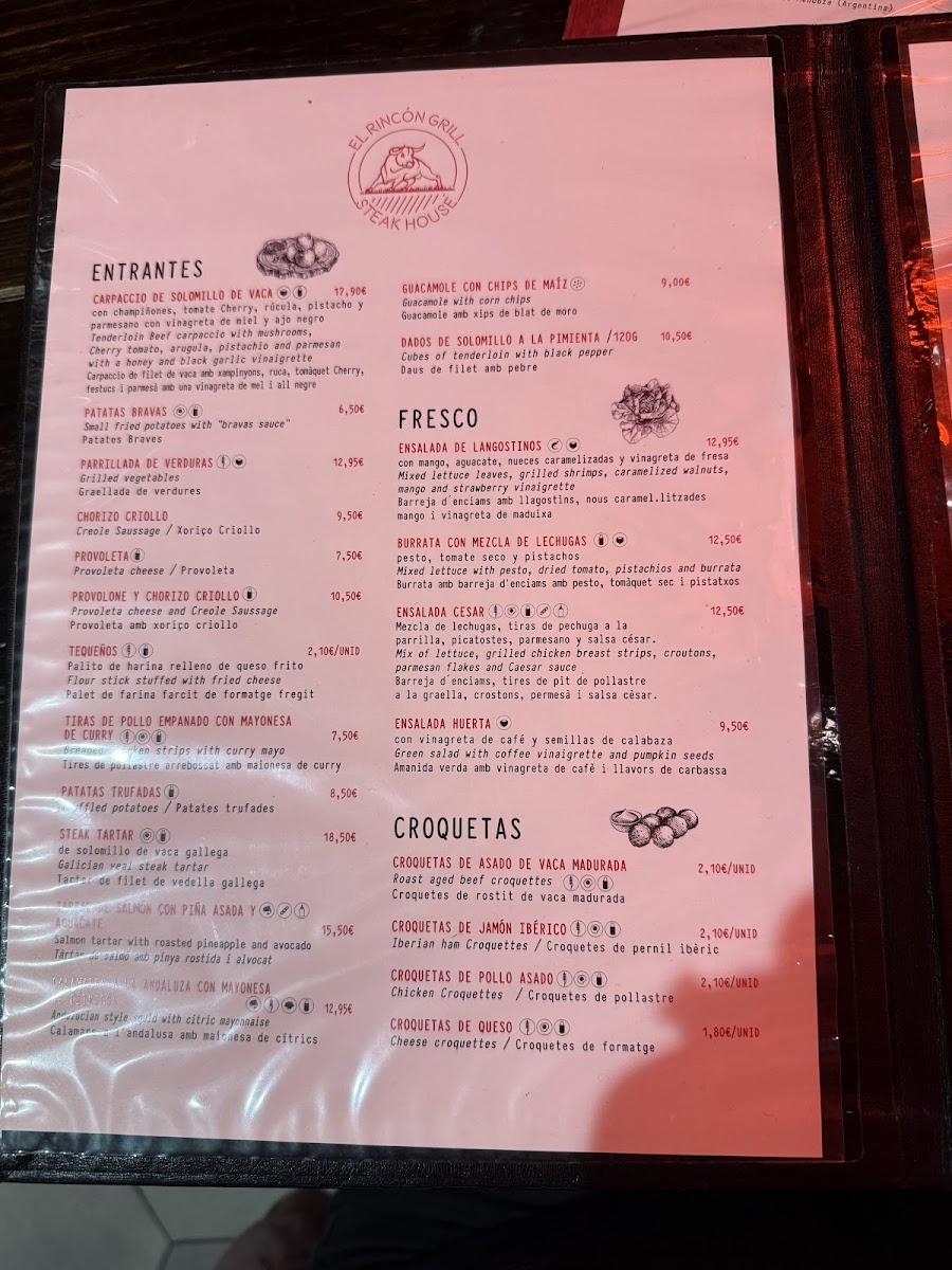 El Rincón Steak house Photo Menu 5