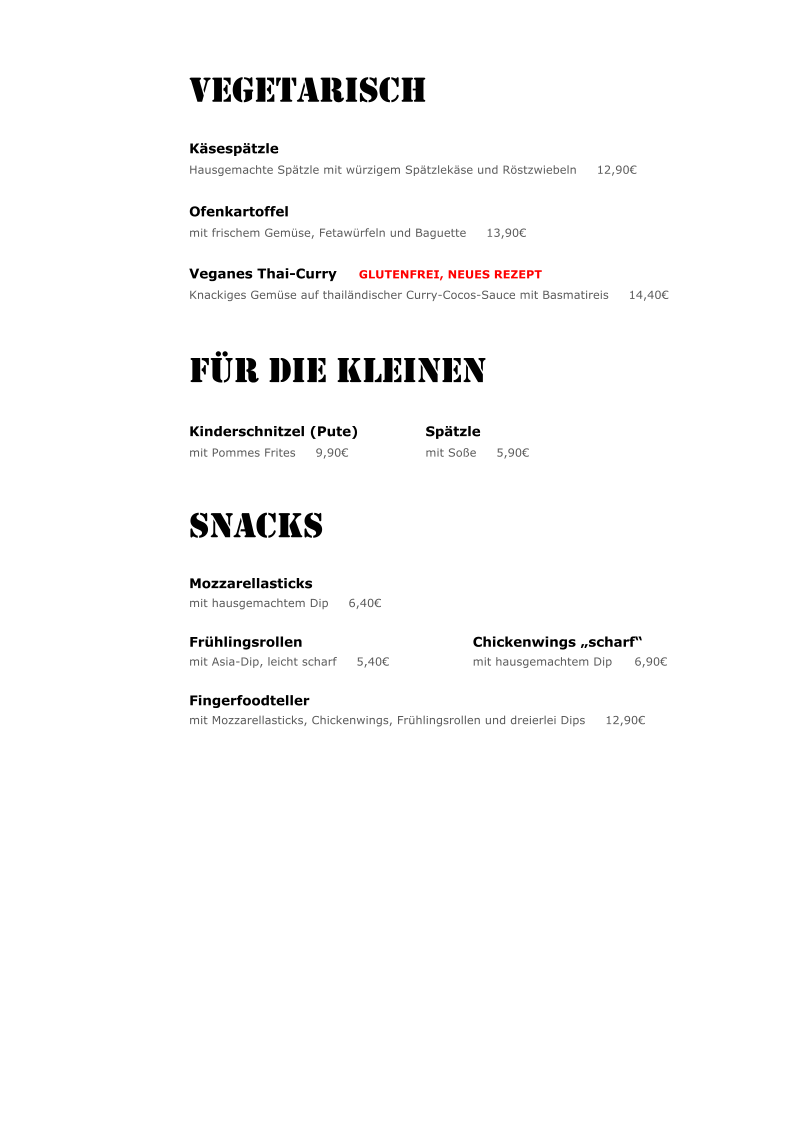 central - Restaurant/Bar Photo Menu 4
