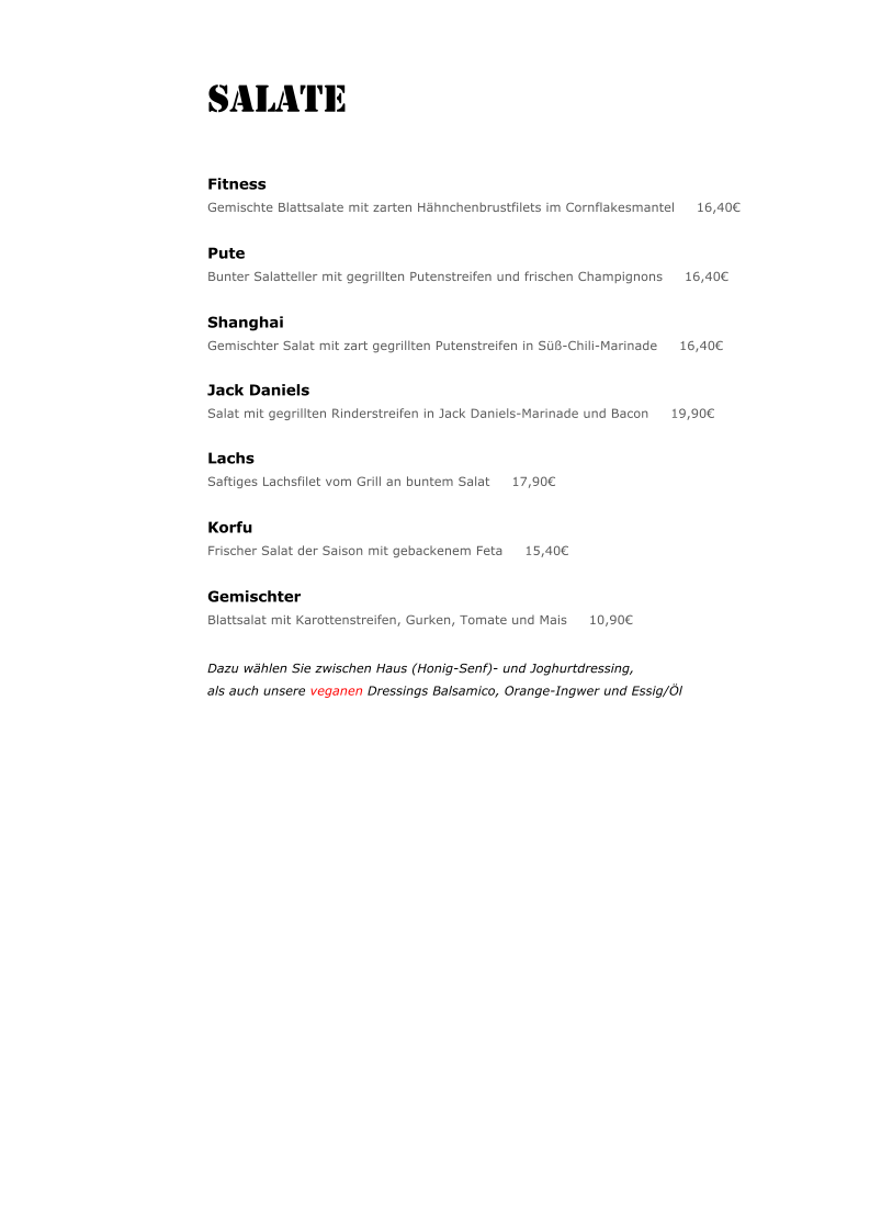 central - Restaurant/Bar Photo Menu 5