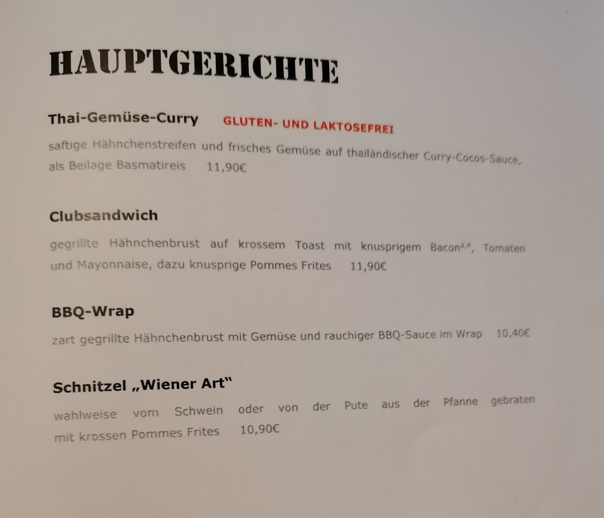 central - Restaurant/Bar Photo Menu 7