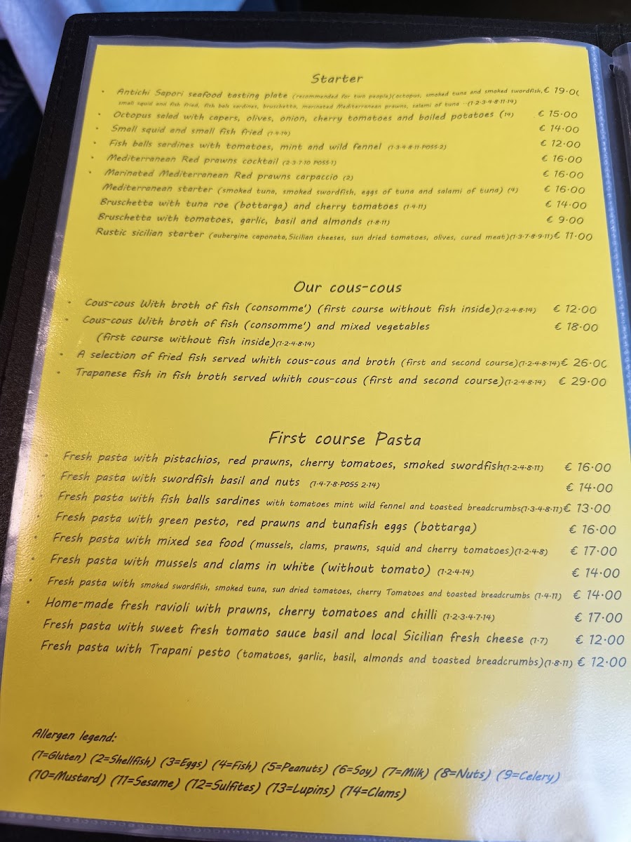 Ristorante Antichi Sapori Photo Menu 2