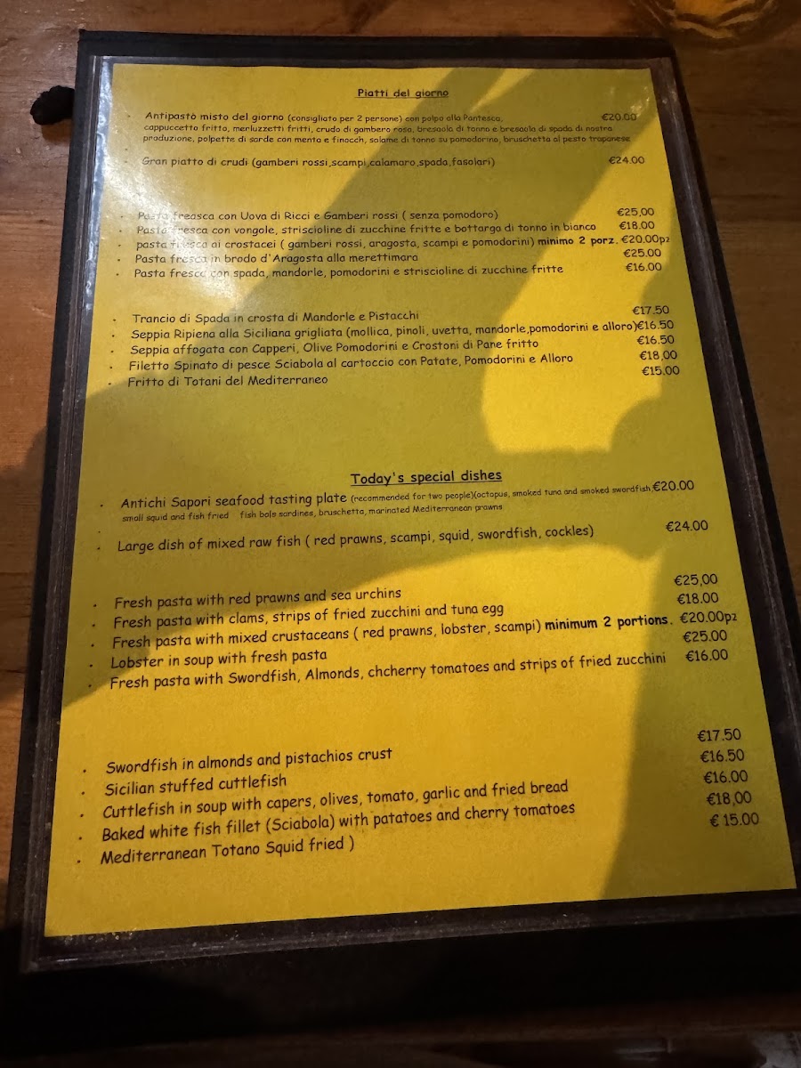 Ristorante Antichi Sapori Photo Menu 9