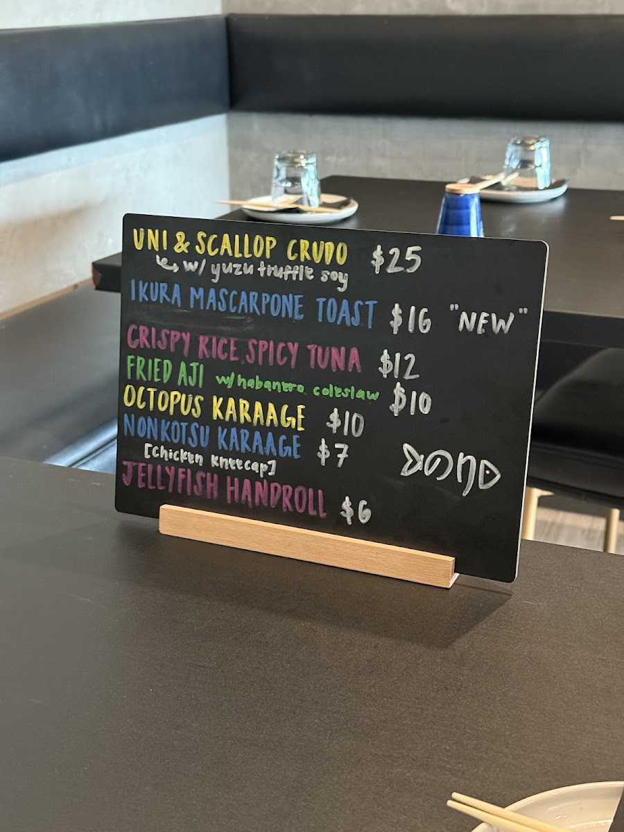 The Nori Handroll Bar & Izakaya Photo Menu 5