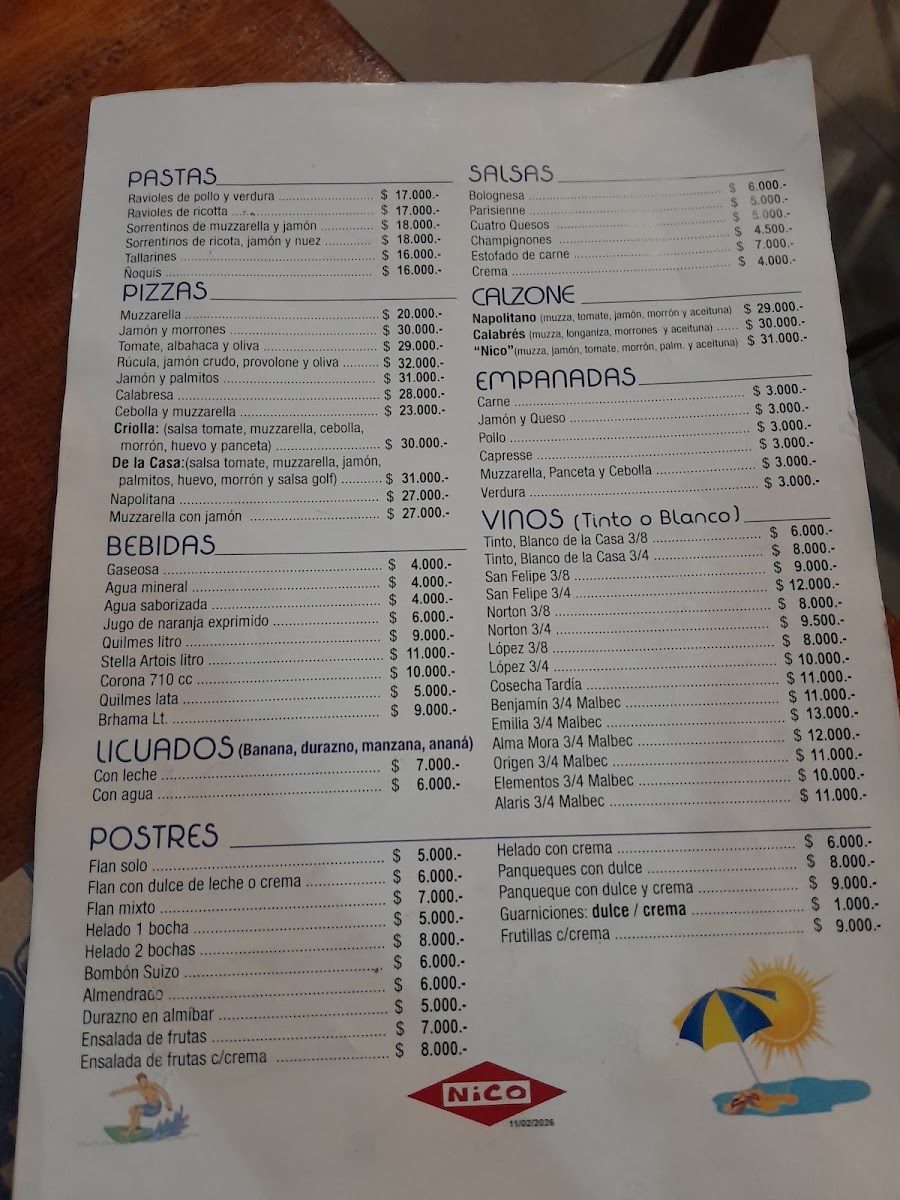 Bar y restaurant Nico Photo Menu 1