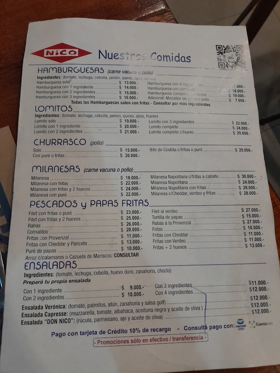 Bar y restaurant Nico Photo Menu 2