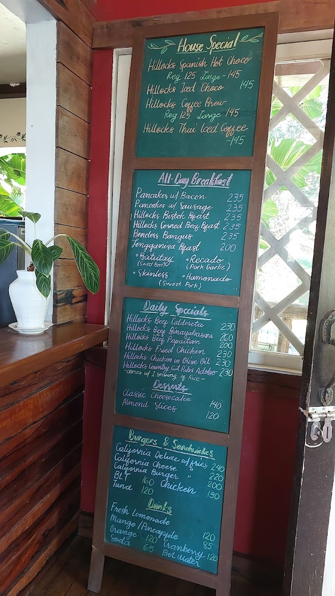 Hillocks Coffee Shop And Restaurant Photo Menu 2