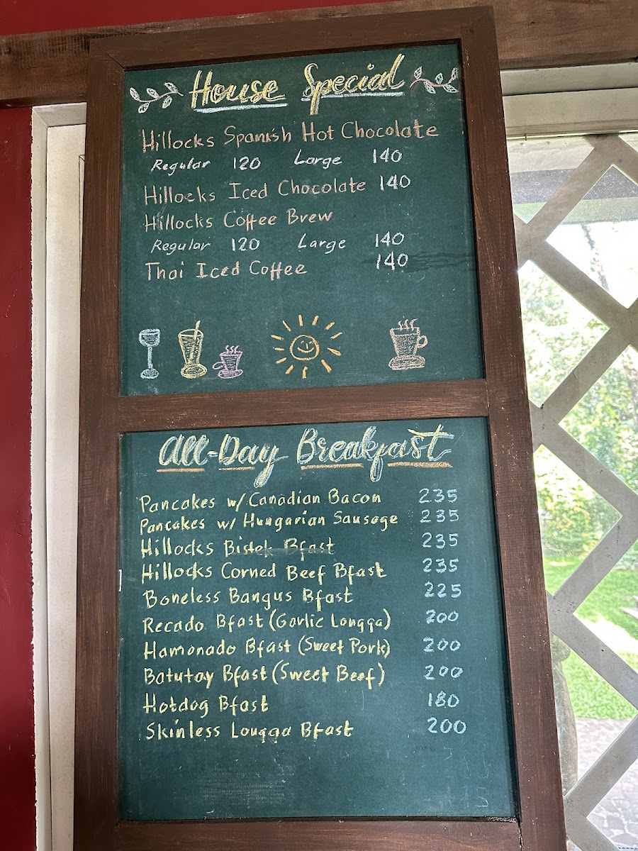 Hillocks Coffee Shop And Restaurant Photo Menu 3