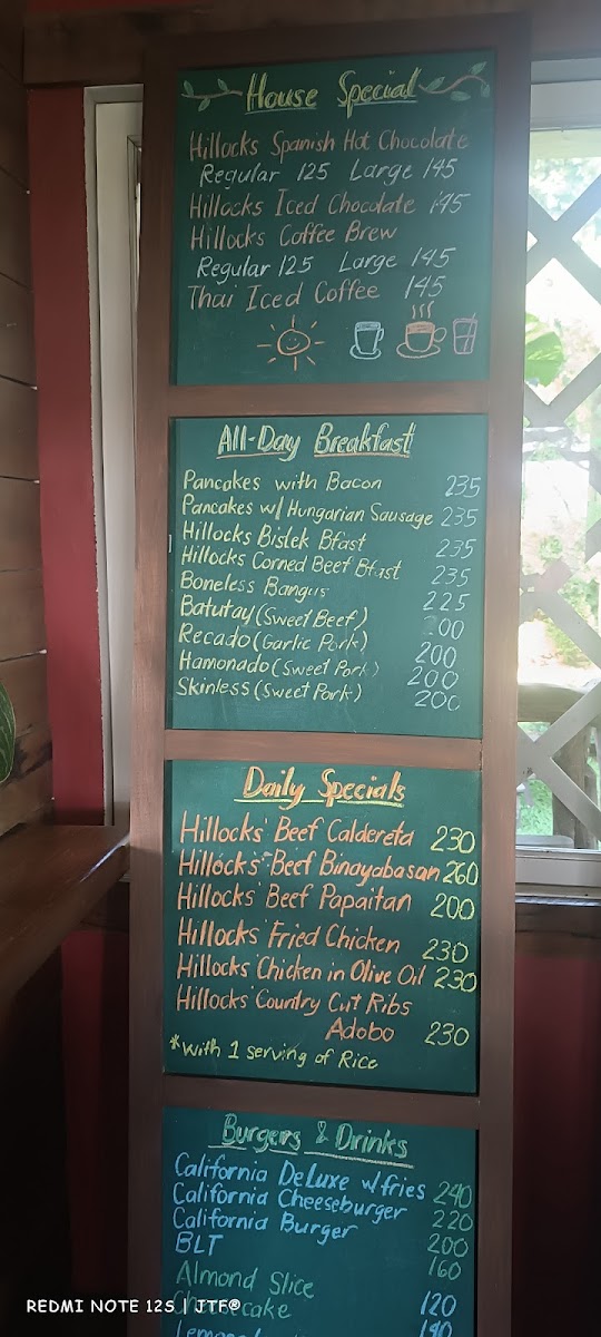Hillocks Coffee Shop And Restaurant Photo Menu 7