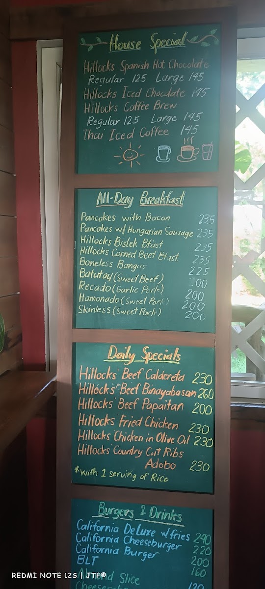 Hillocks Coffee Shop And Restaurant Photo Menu 9