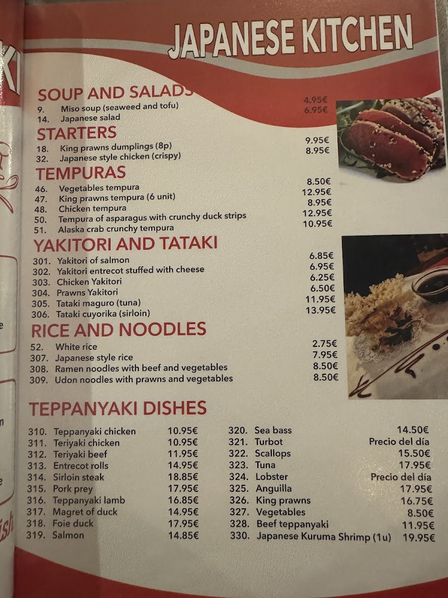 RESTAURANTE ASIAN KITCHEN TEPPANYAKI SHOW Photo Menu 5