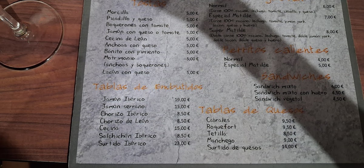 La Taberna de Matilde Photo Menu 1