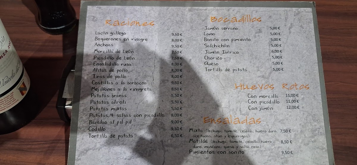 La Taberna de Matilde Photo Menu 2