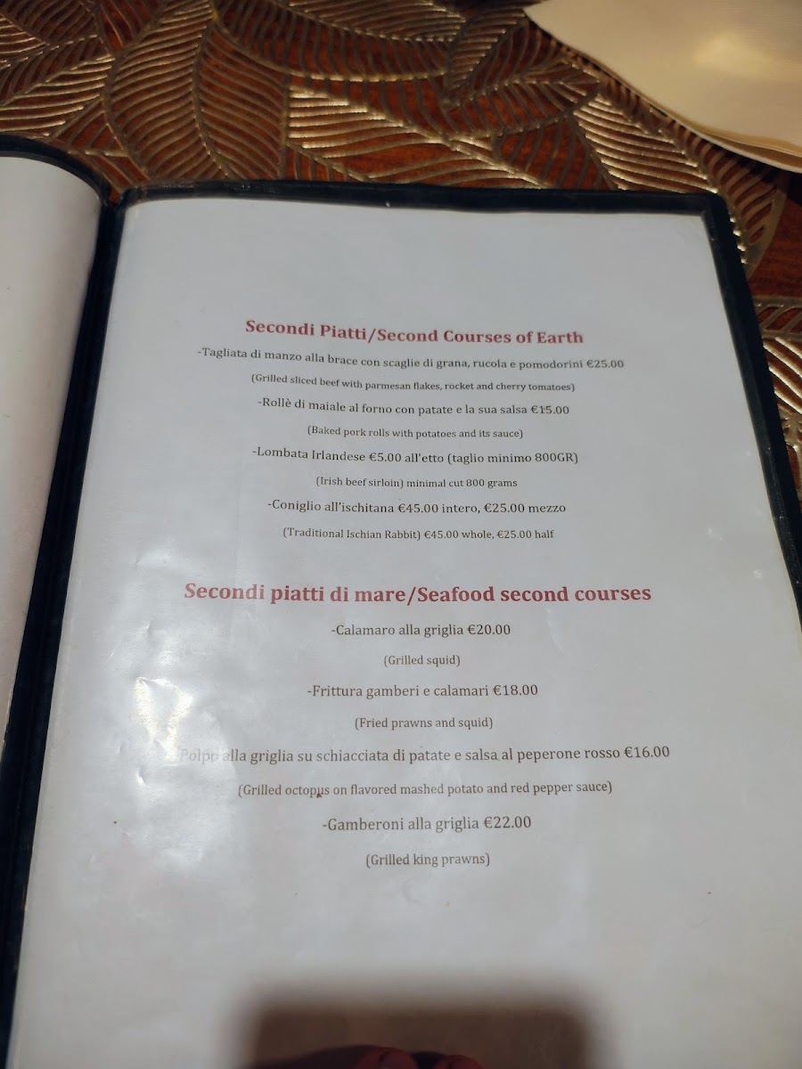 Ristorante Pizzeria Da Leopoldo Ischia Photo Menu 3