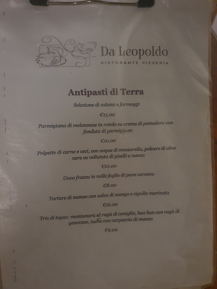 Ristorante Pizzeria Da Leopoldo Ischia Photo Menu 6