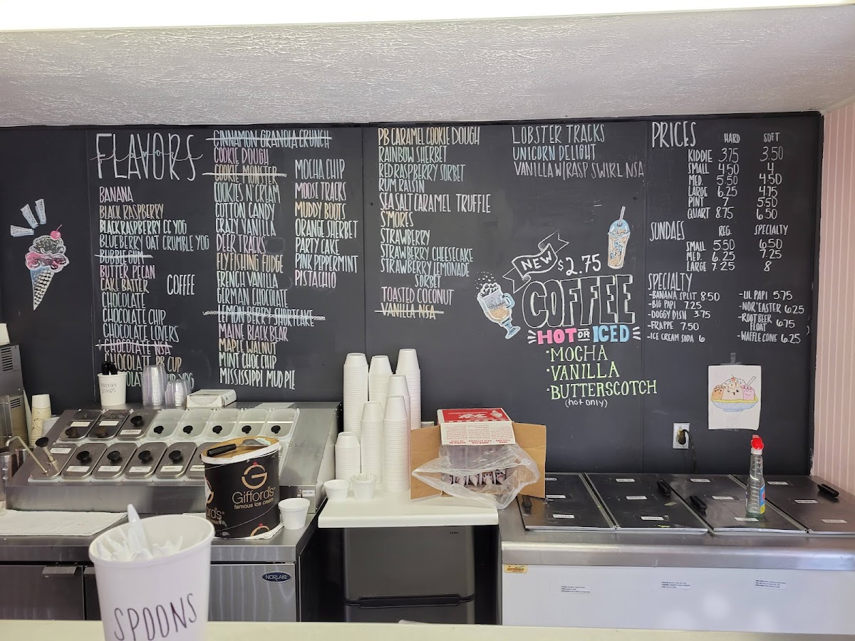 Jimmie's Ice Cream Photo Menu 1