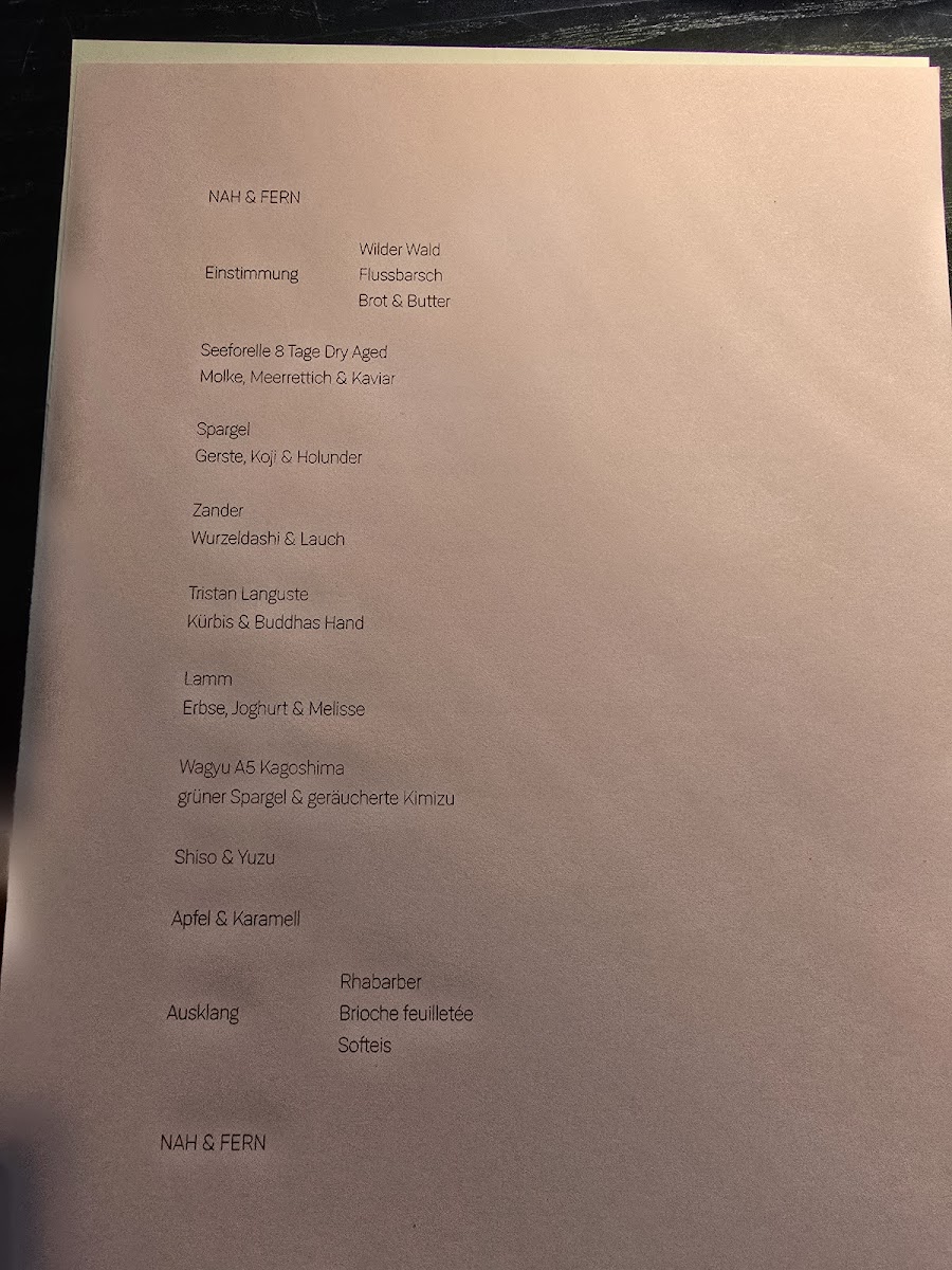 Restaurant Alte Liebe Photo Menu 2