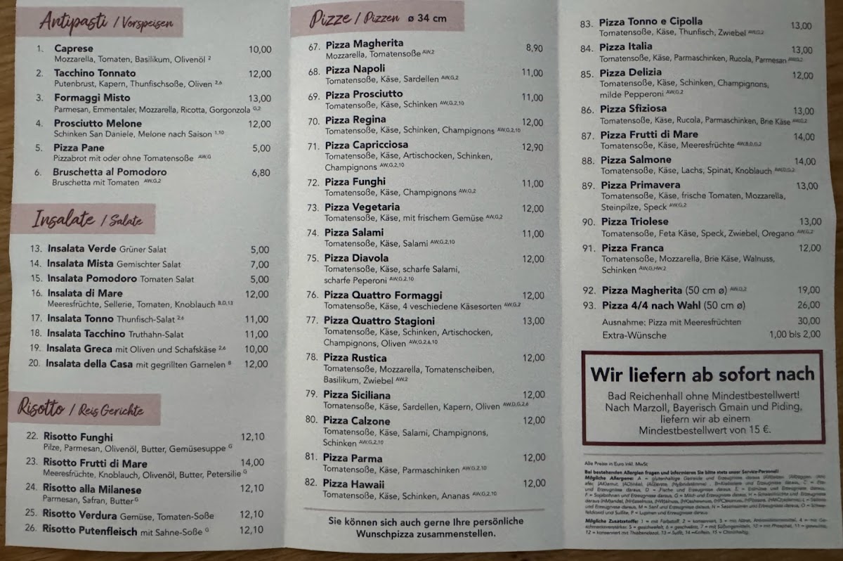 Pizzeria Alla Stazione Photo Menu 2