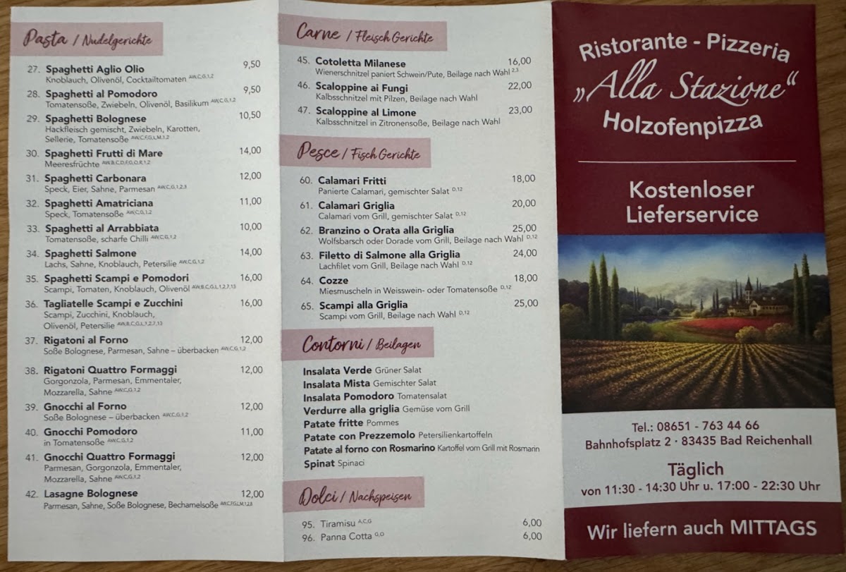 Pizzeria Alla Stazione Photo Menu 3