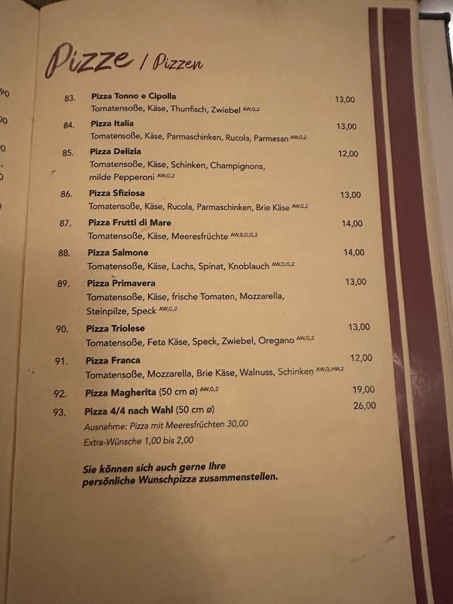 Pizzeria Alla Stazione Photo Menu 7