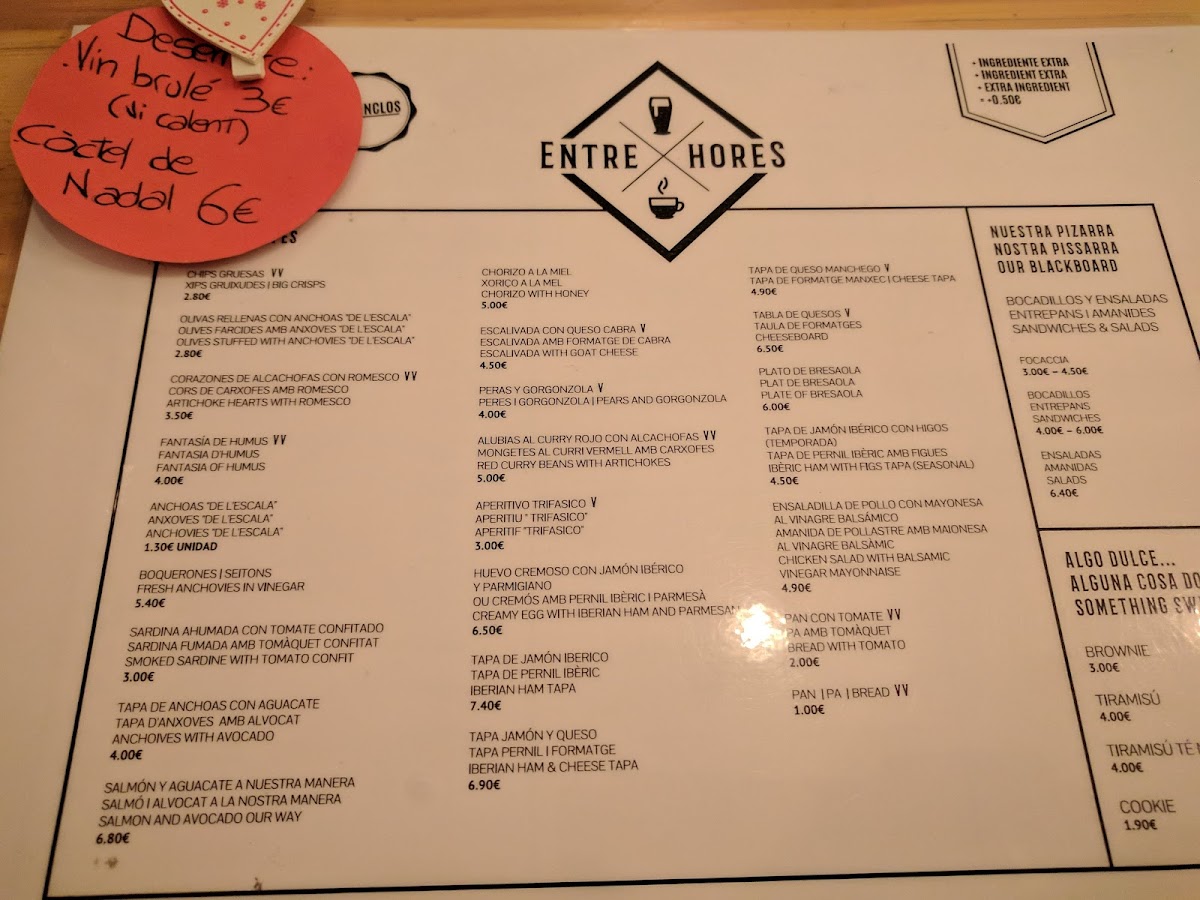 Entre Hores - Tapas, Vermut & Cocktails Photo Menu 7