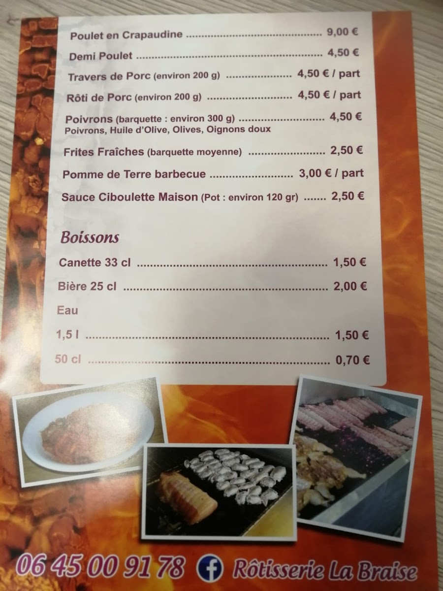 Rôtisserie La Braise Photo Menu 2