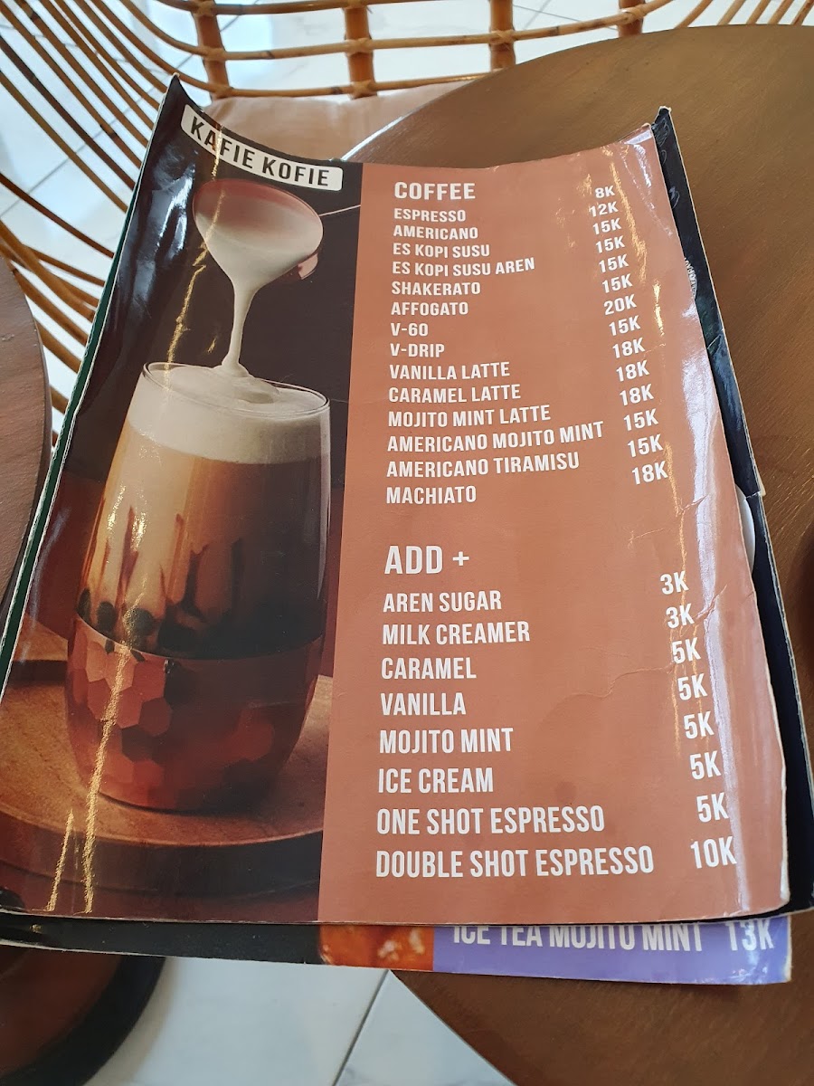 KAFIE KOFIE Photo Menu 6