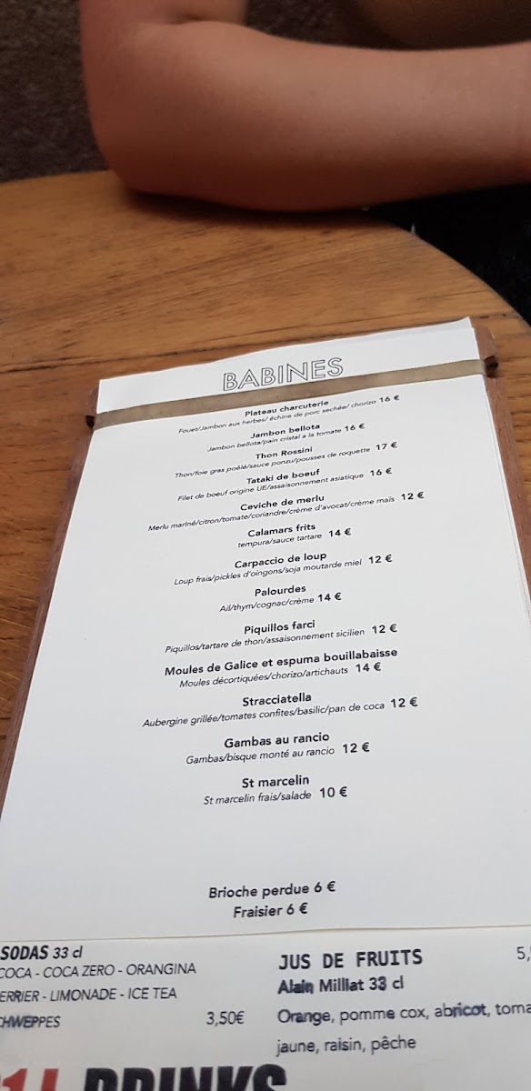 BABINES - Restaurant Bar Tapas a Perpignan Photo Menu 5
