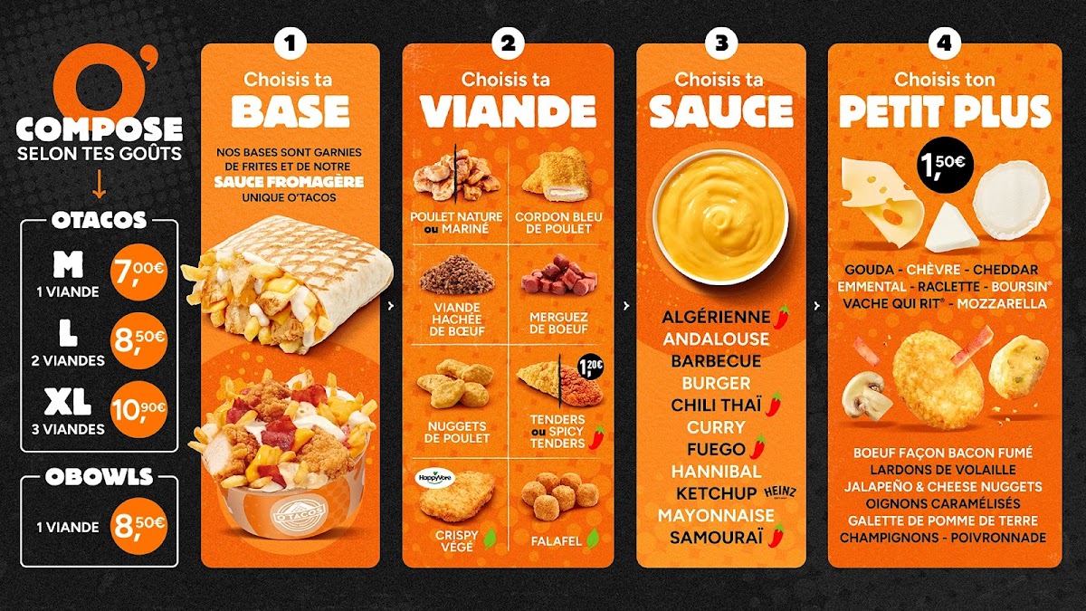 O’Tacos Le Vésinet Photo Menu 2