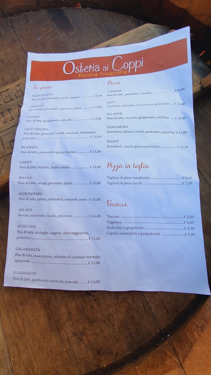 Osteria Ai Coppi Photo Menu 5