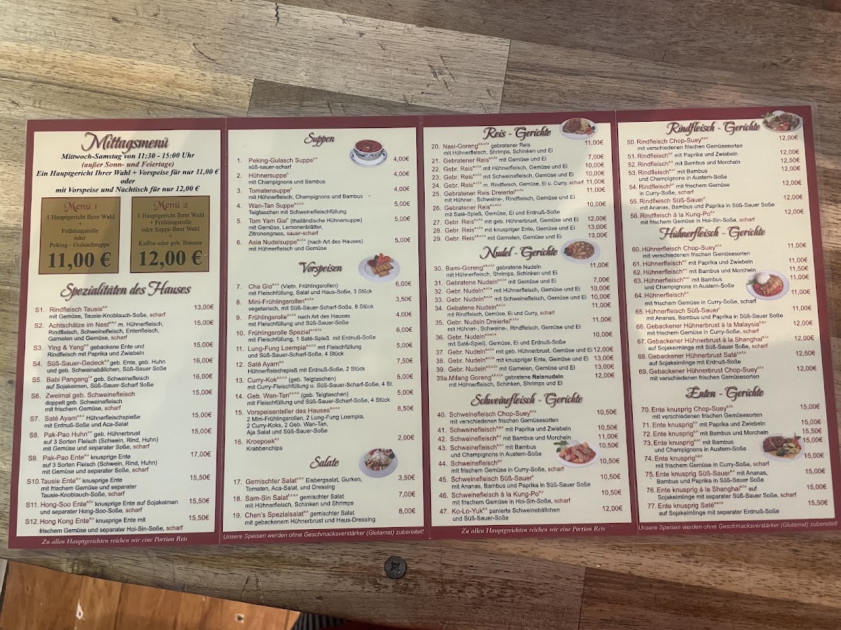 Chen‘s Asia Schnellrestaurant Photo Menu 1