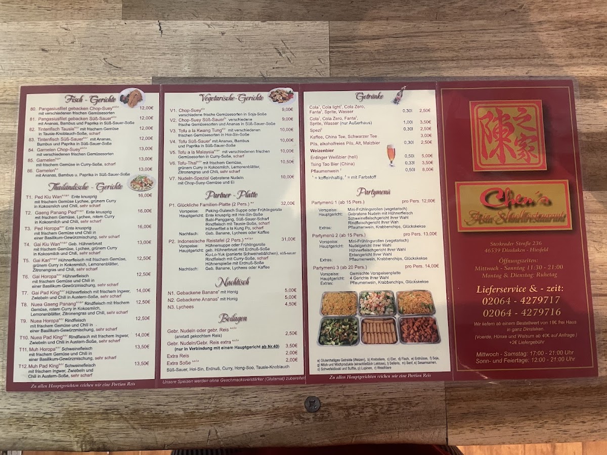 Chen‘s Asia Schnellrestaurant Photo Menu 2