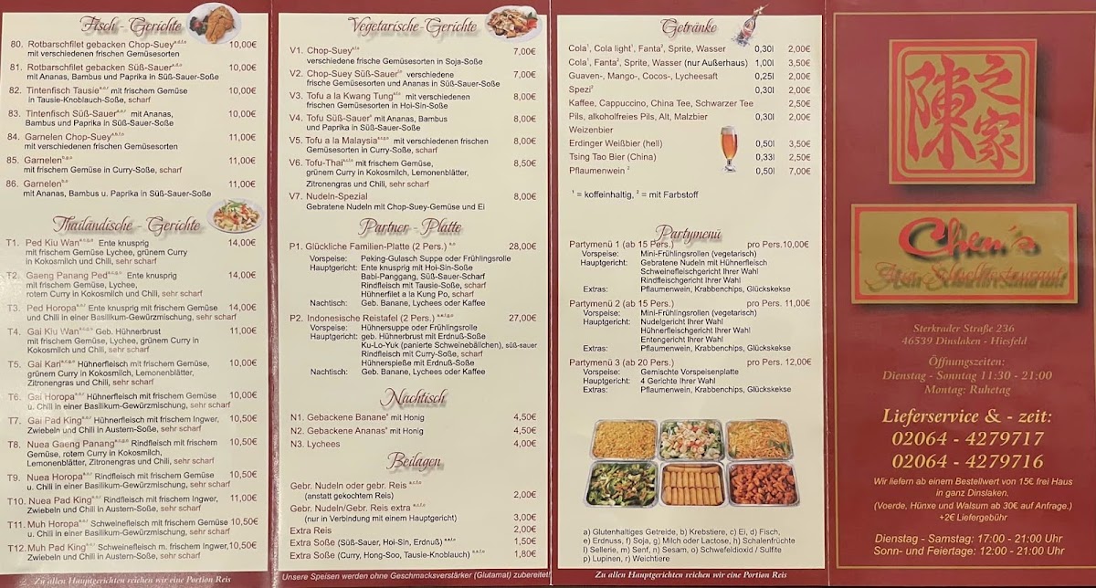Chen‘s Asia Schnellrestaurant Photo Menu 3