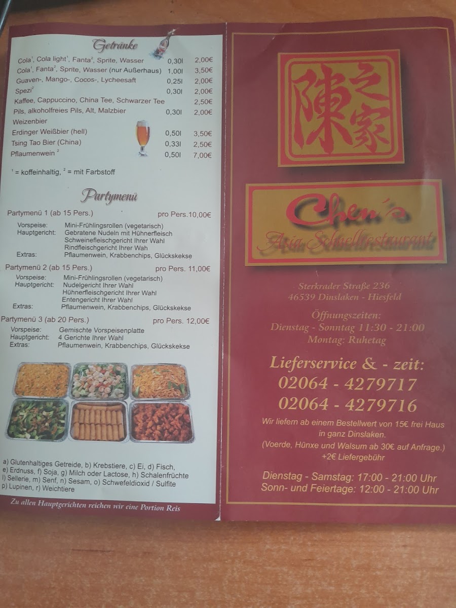 Chen‘s Asia Schnellrestaurant Photo Menu 7
