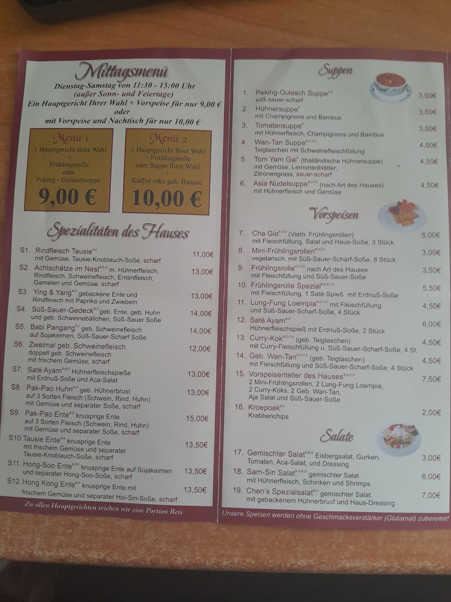 Chen‘s Asia Schnellrestaurant Photo Menu 9