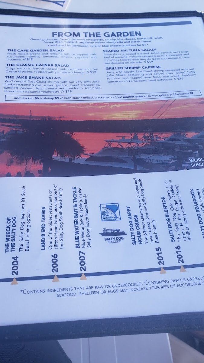 Salty Dog Cafe Seabrook Photo Menu 10